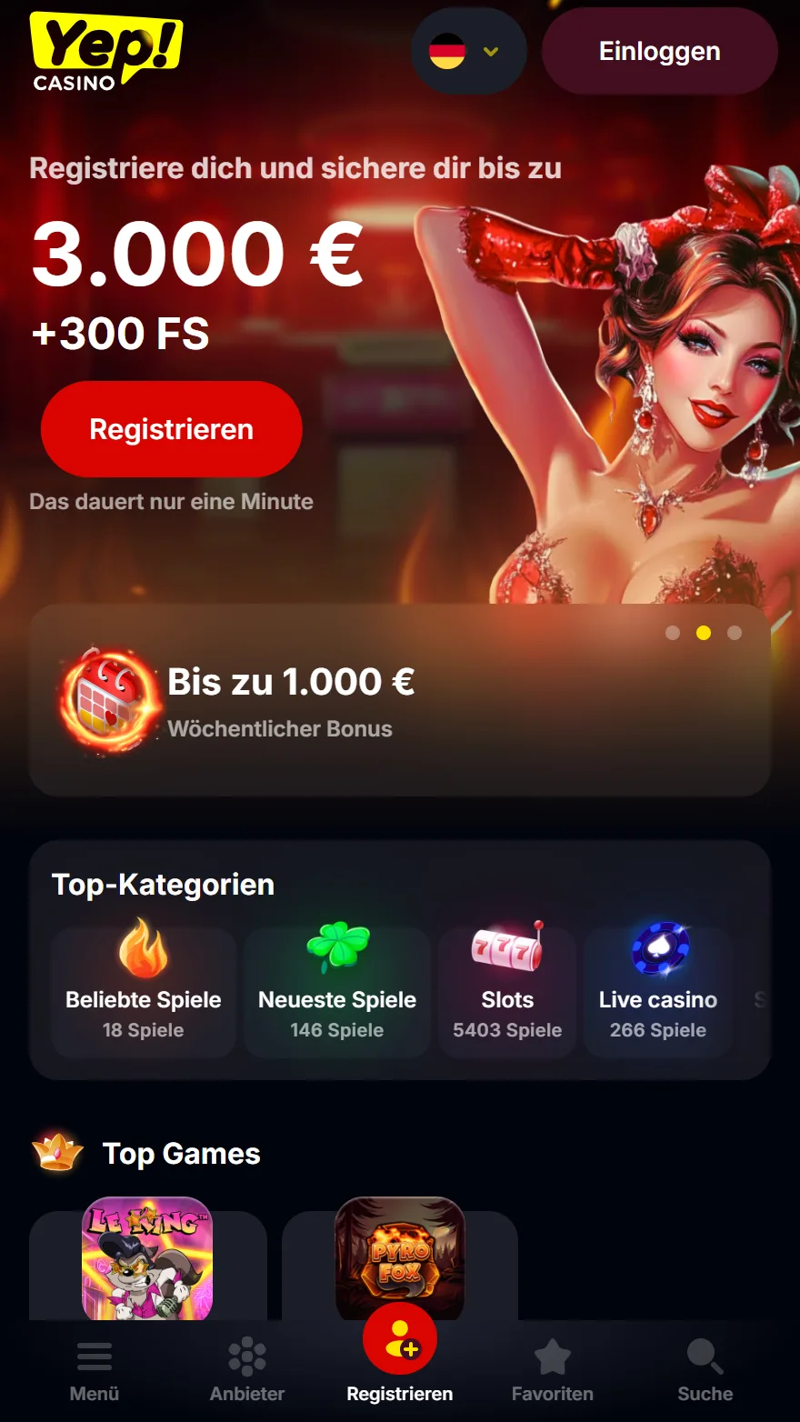 Yep Casino Startseite