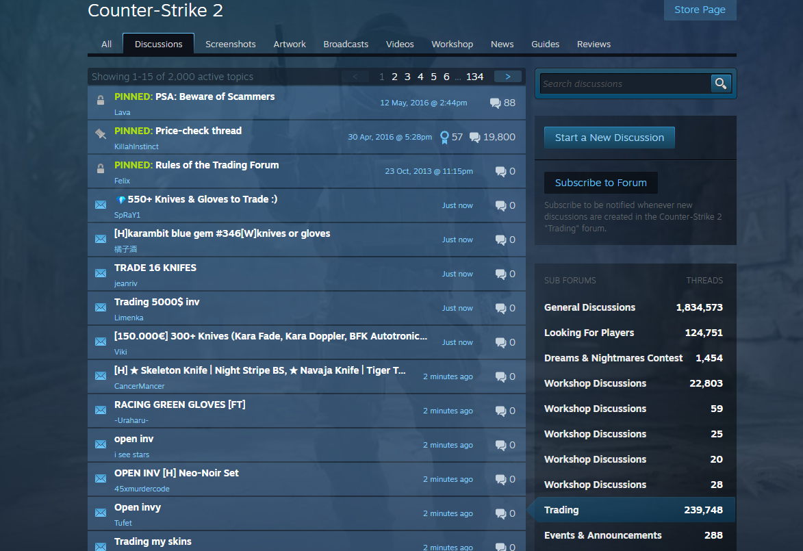 steam trading groups