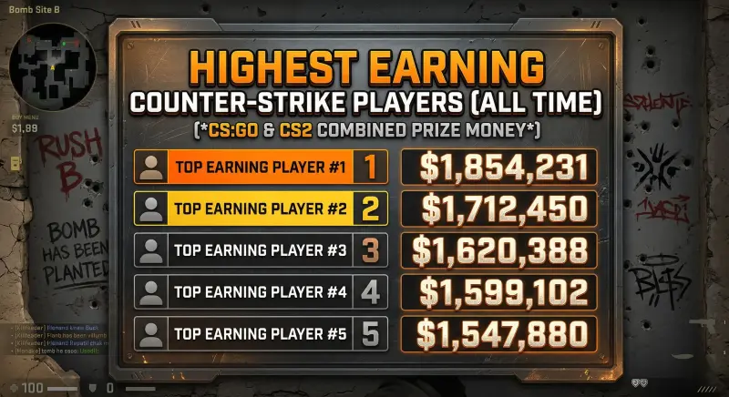 cs2 highest earning players