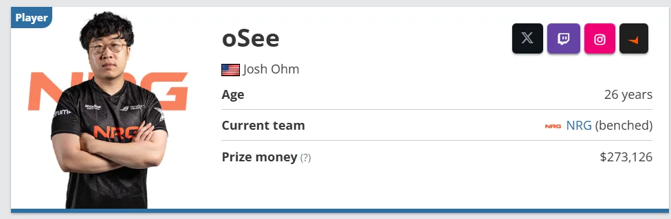 osee player profile