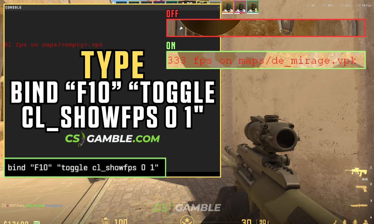 cl_showfps 01 command with f10 bind