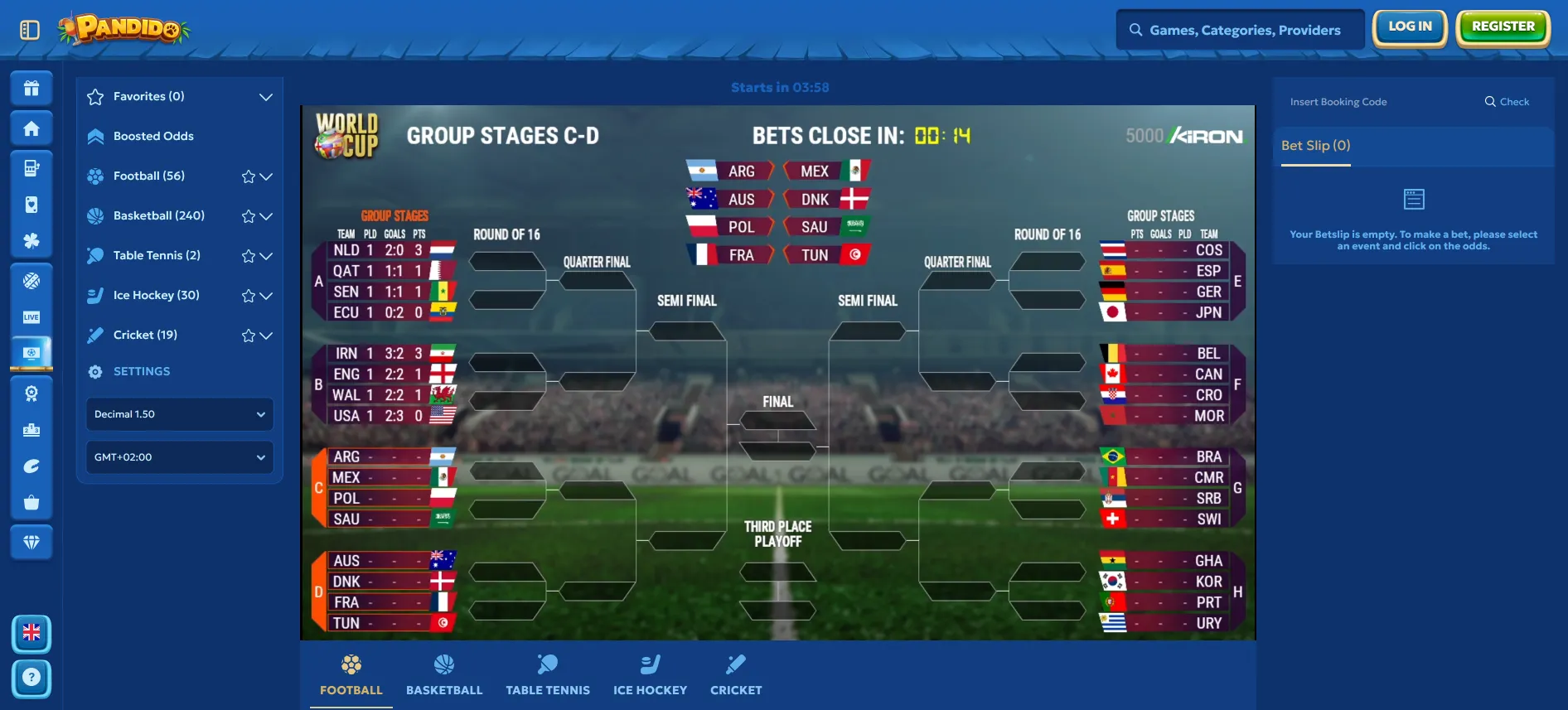 Pandido virtual sports