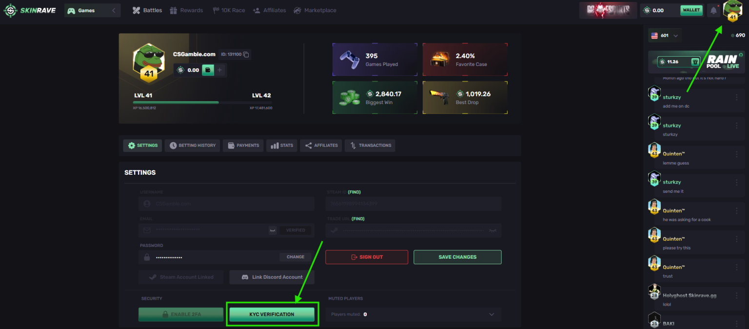 skinrave.gg KYC