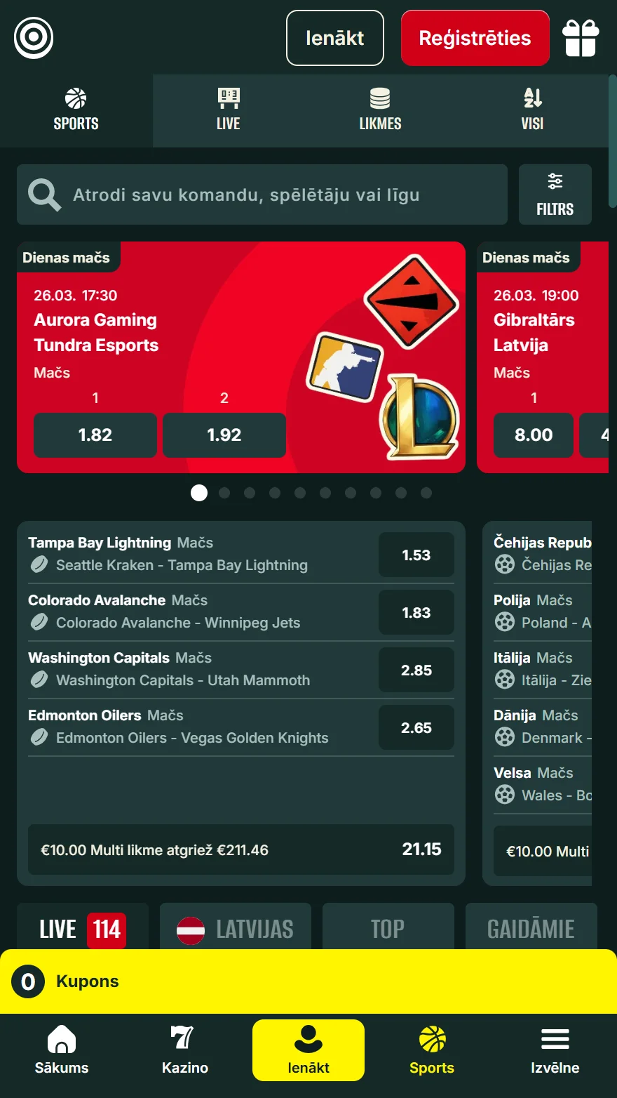Optibet totalizators