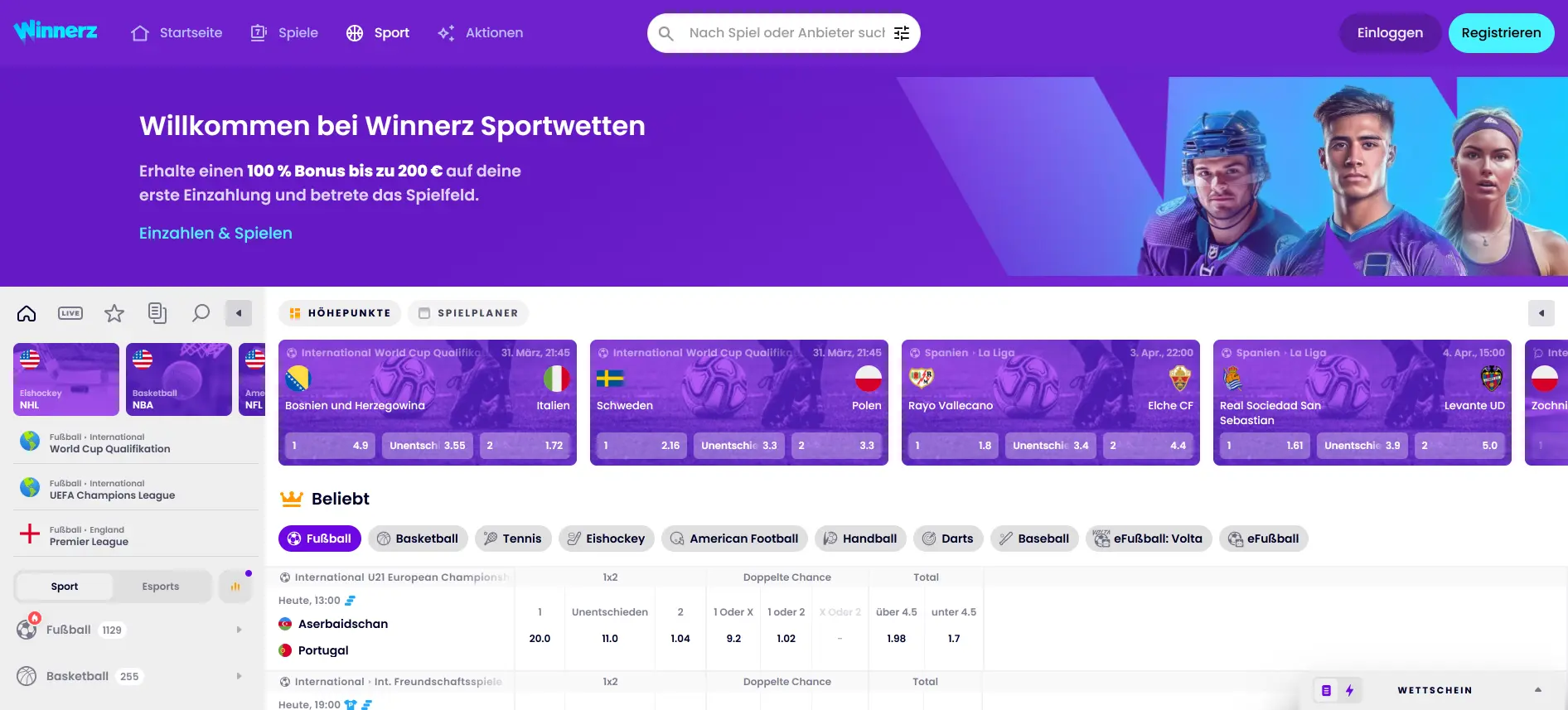 Winnerz Sportwetten