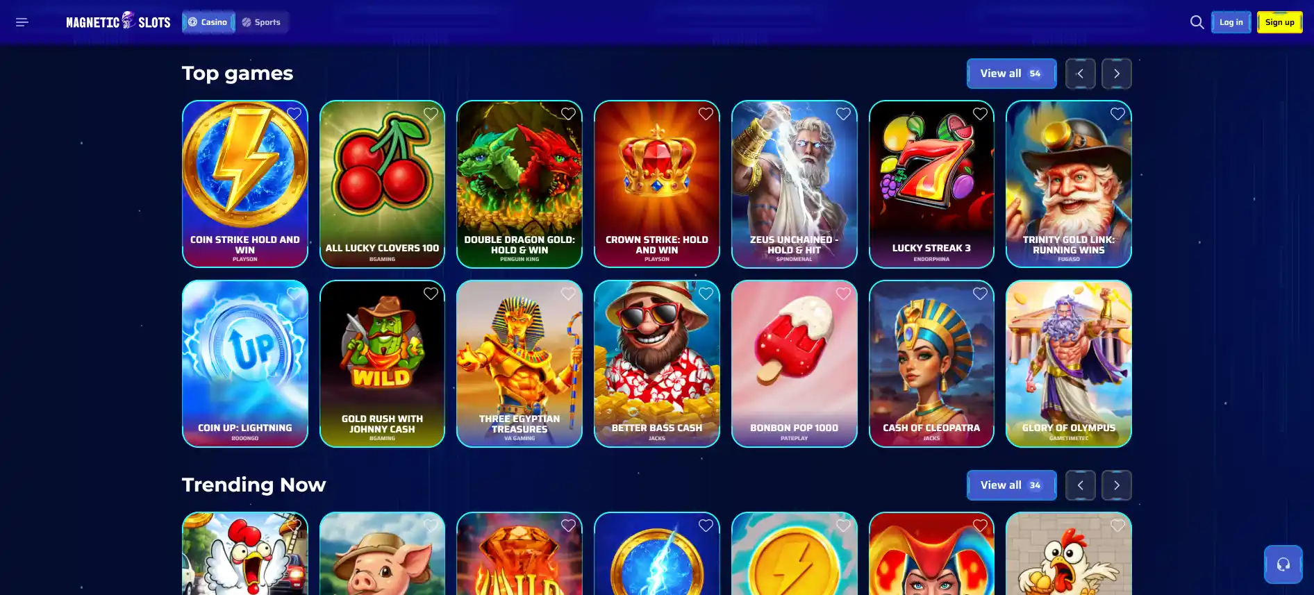 MagneticSlots Casino games