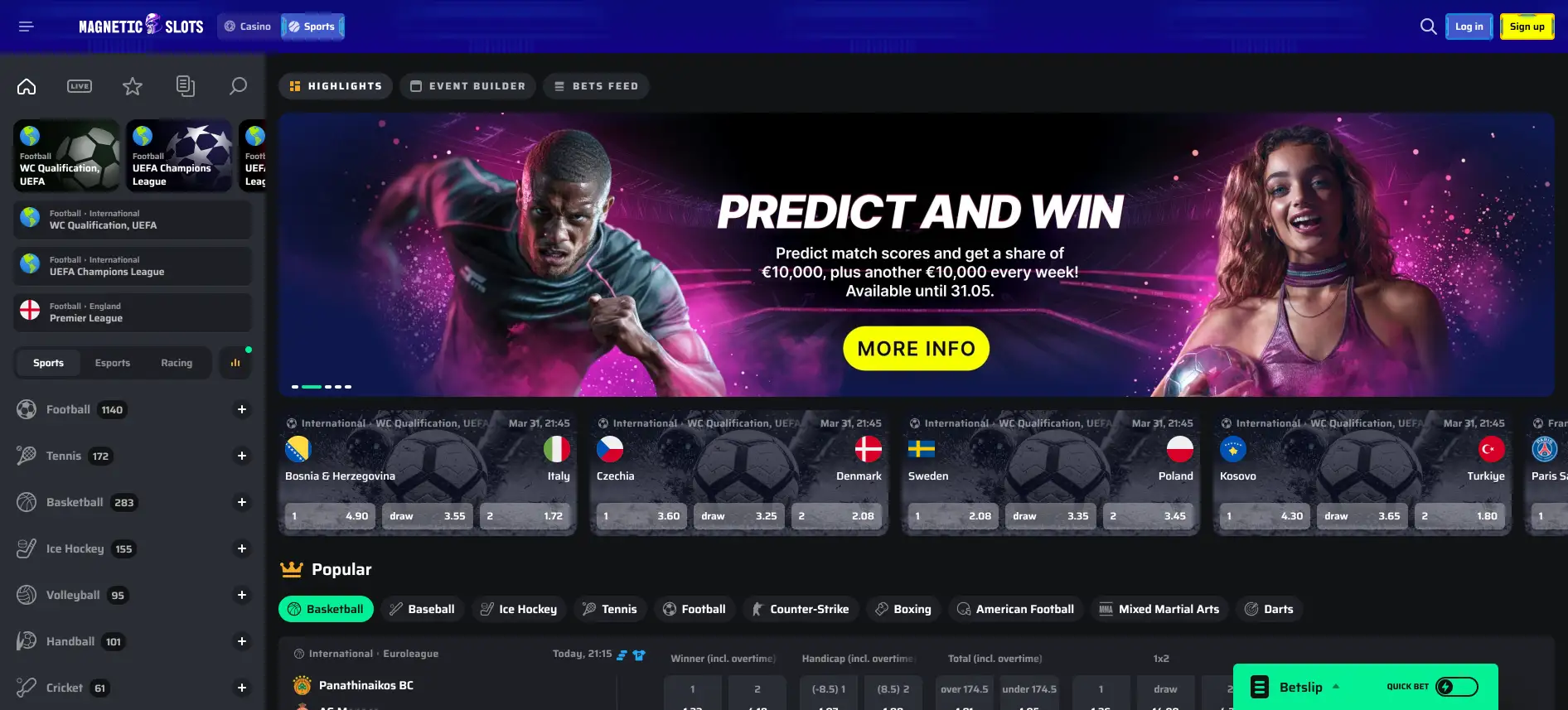 MagneticSlots sports betting