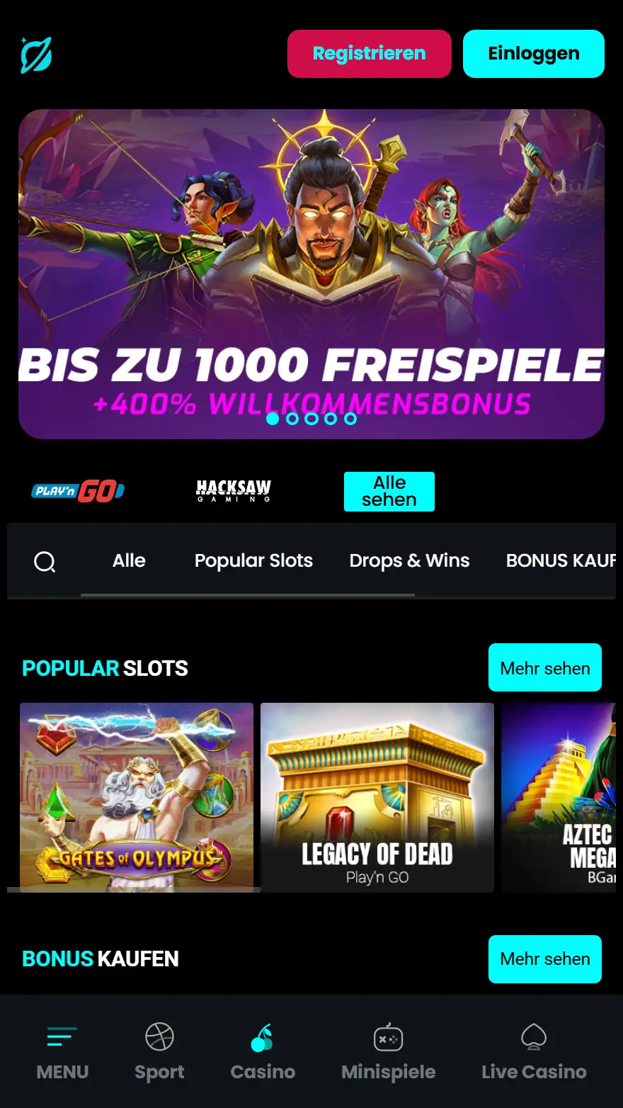 Cosmobet Casino Startseite