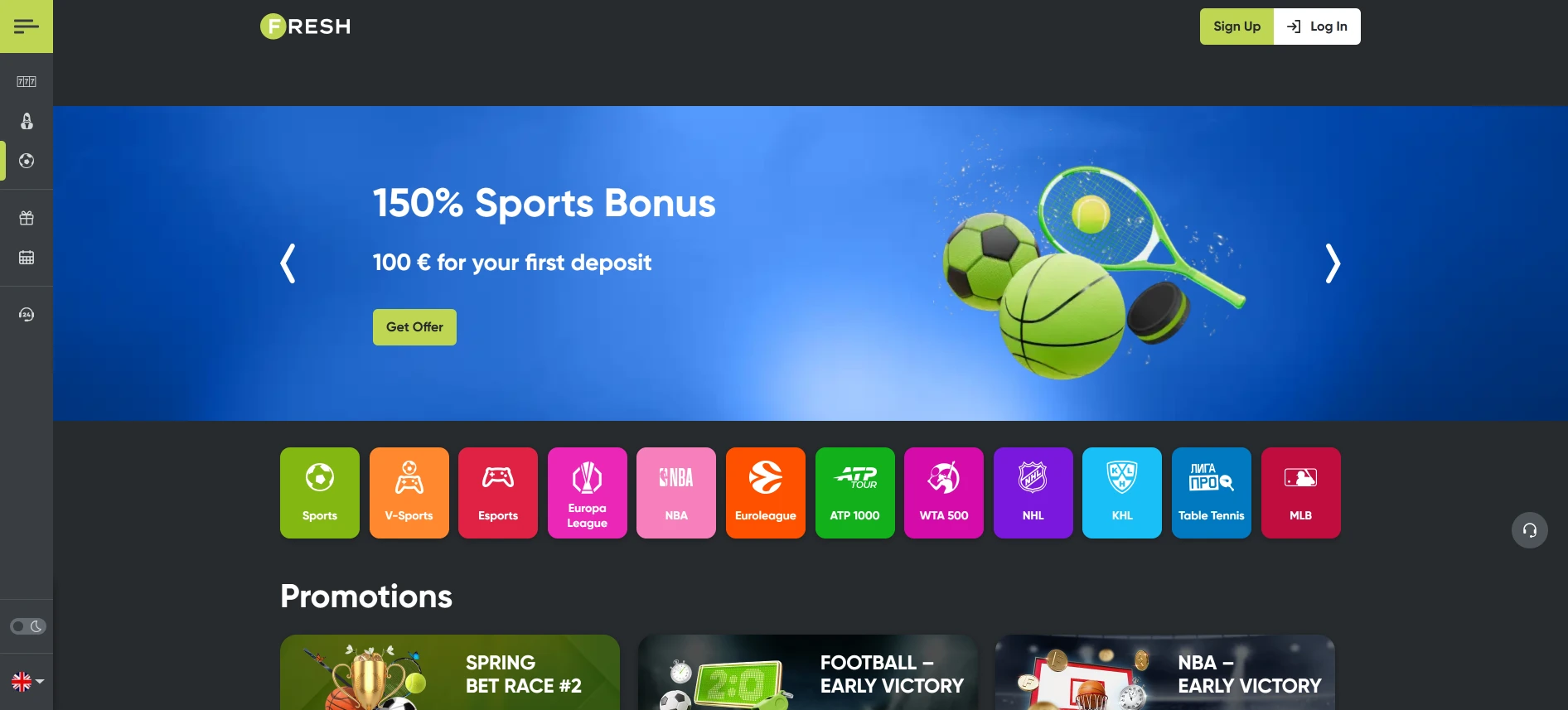 Fresh Casino spordiennustused