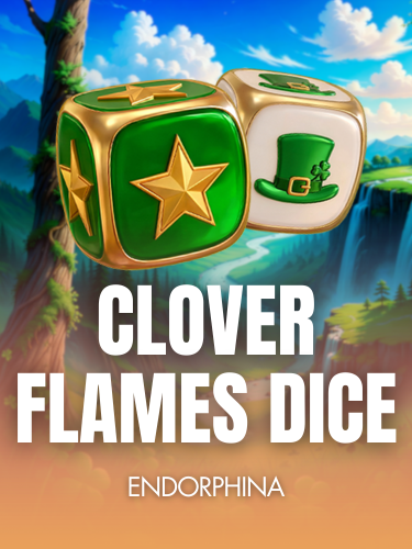 Clover Flames Dice background