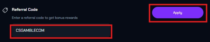 cs2skin promo code window