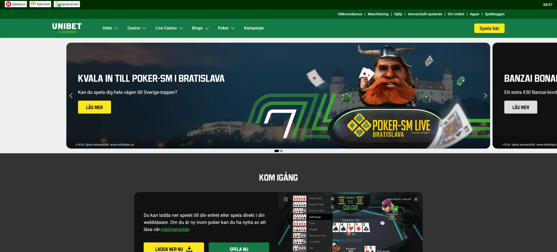 Unibet poker