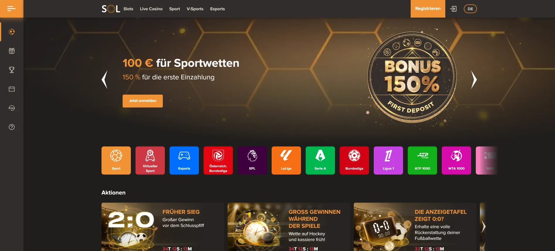 Sol Casino Sportwetten