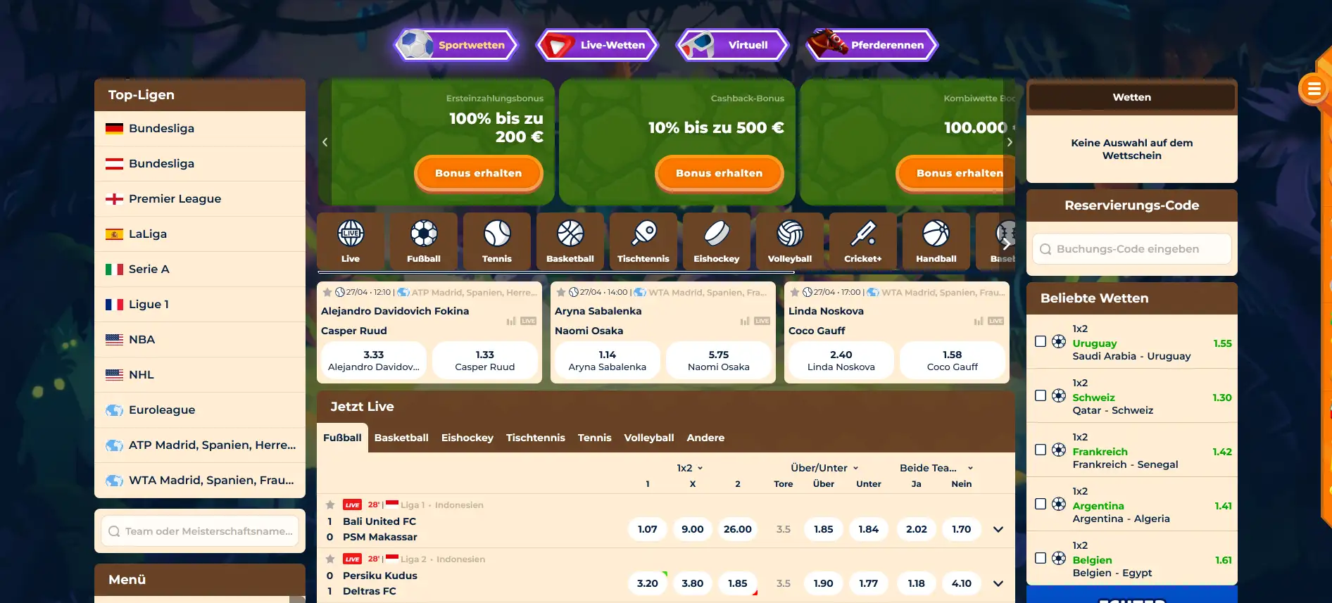 Wazamba Sportwetten