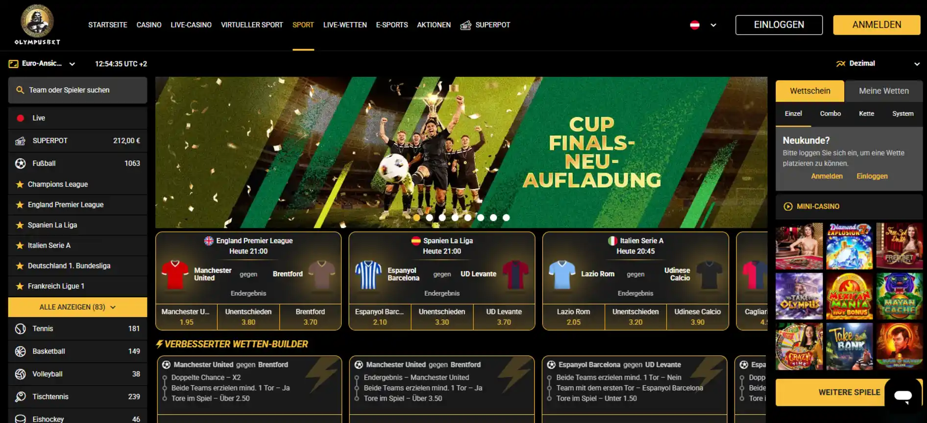 Olympusbet Sportwetten