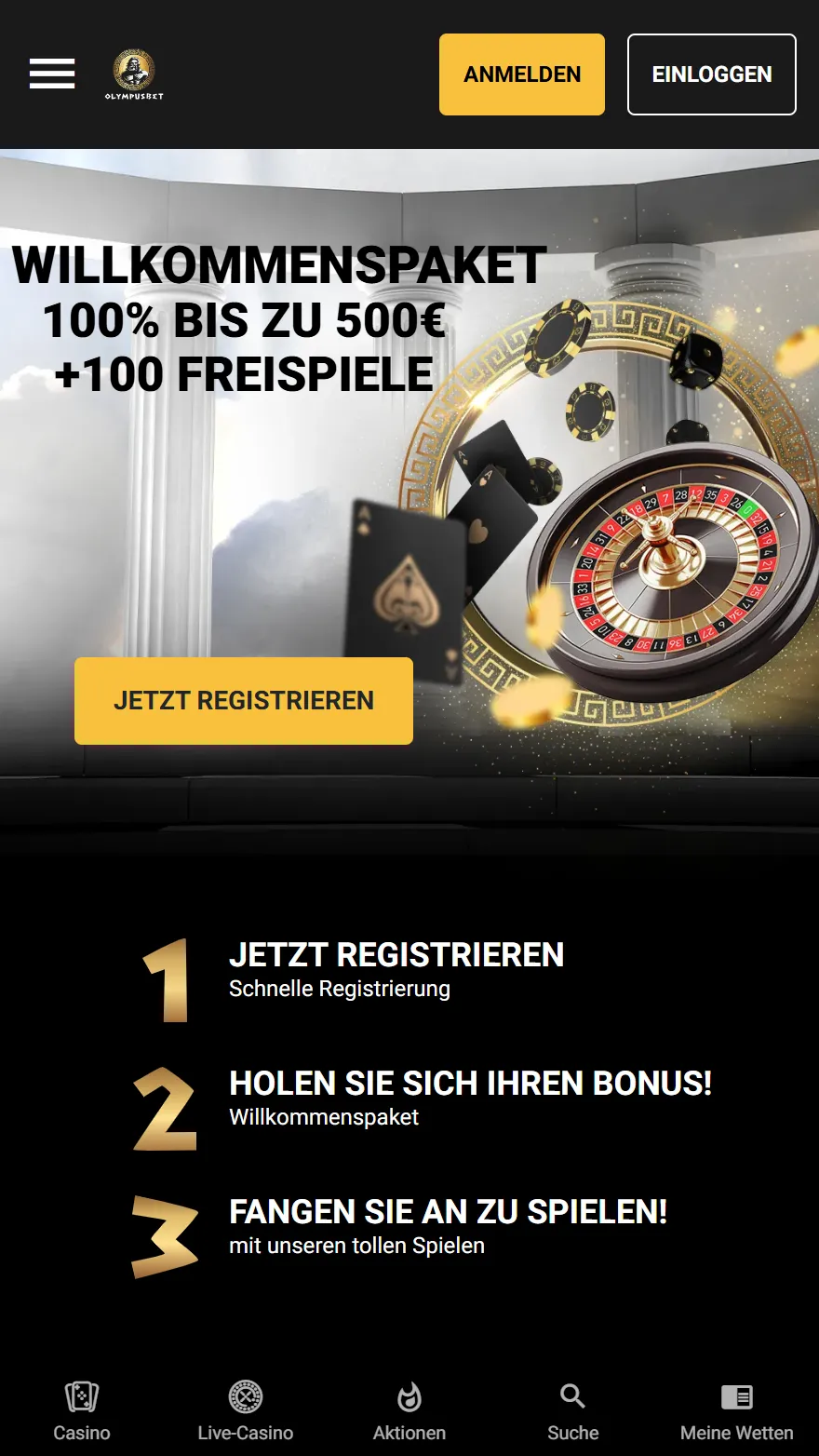 Olympusbet Casino Startseite