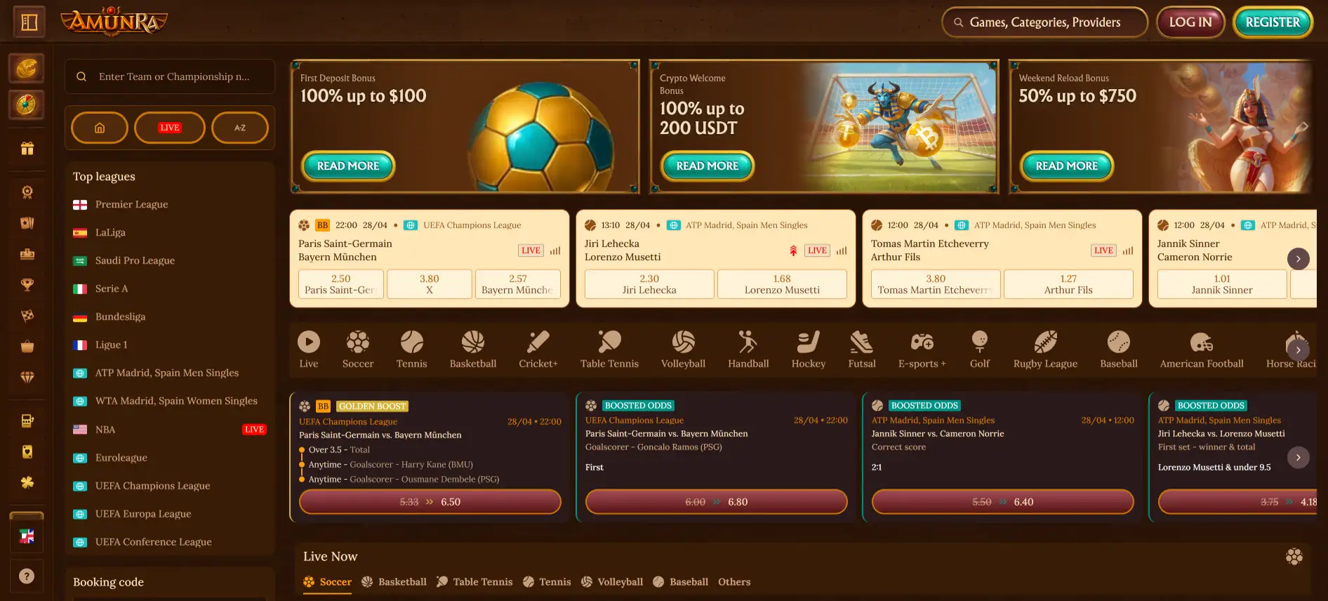 AmunRa sports betting