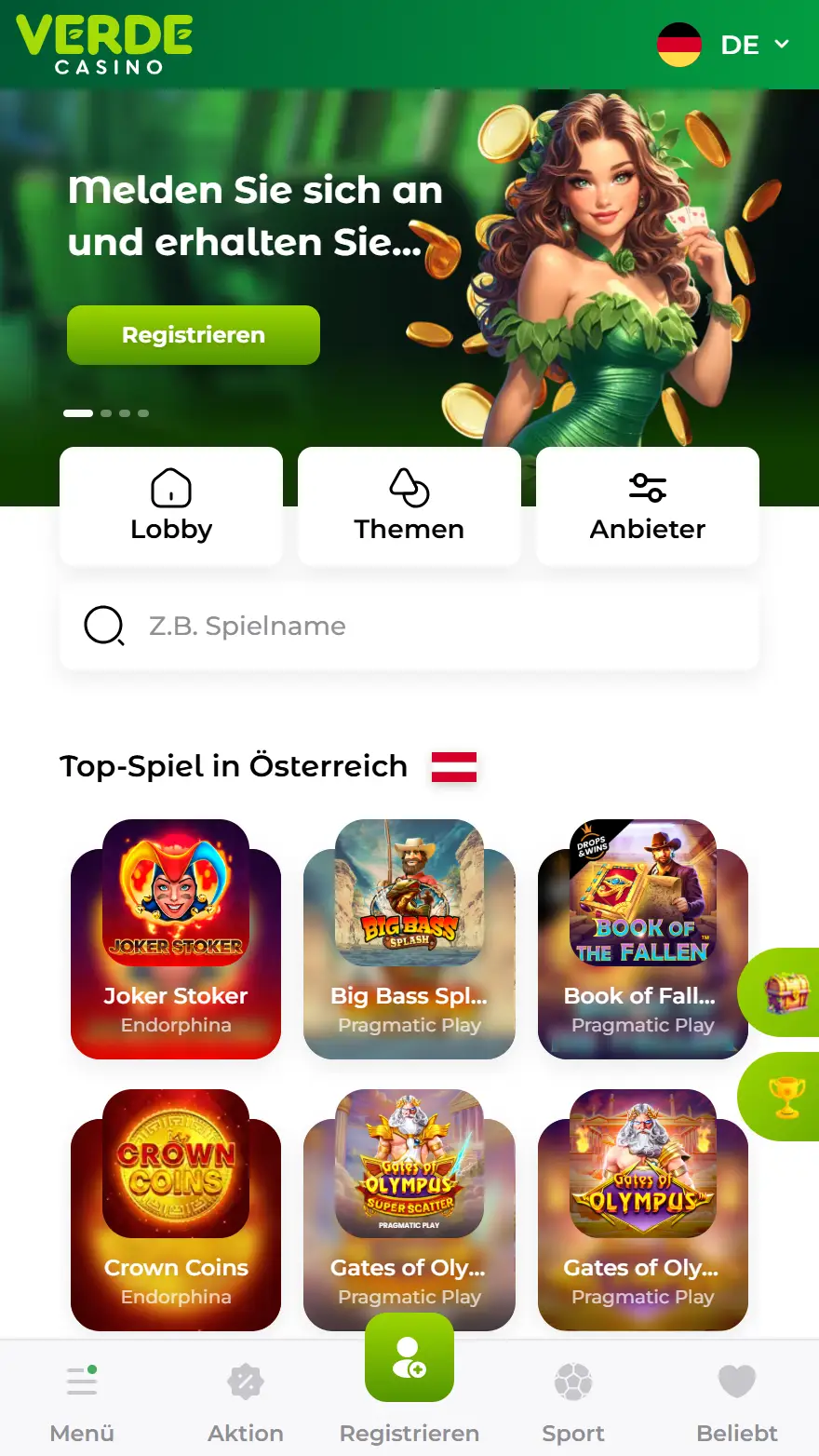 Verde Casino Startseite