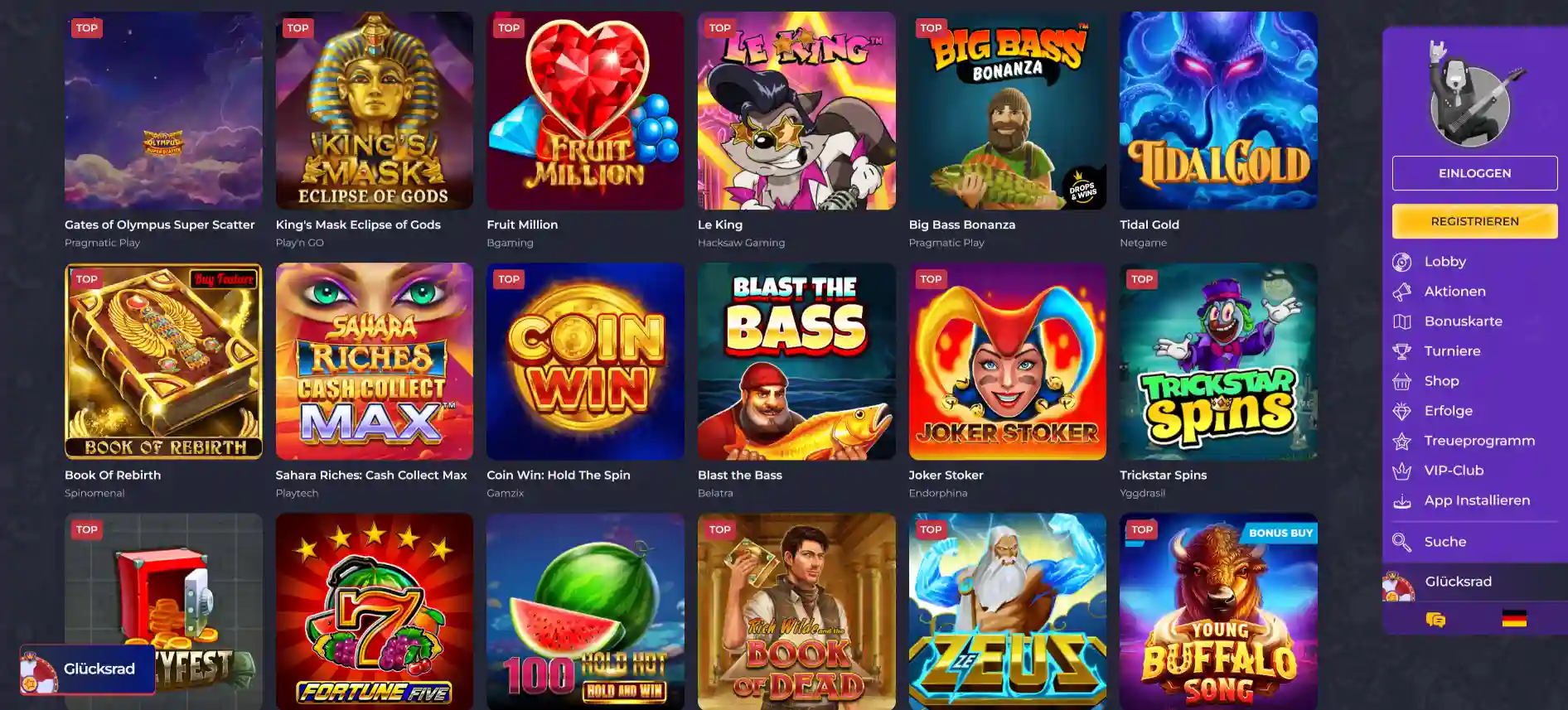 Rolling Slots Casino Spiele