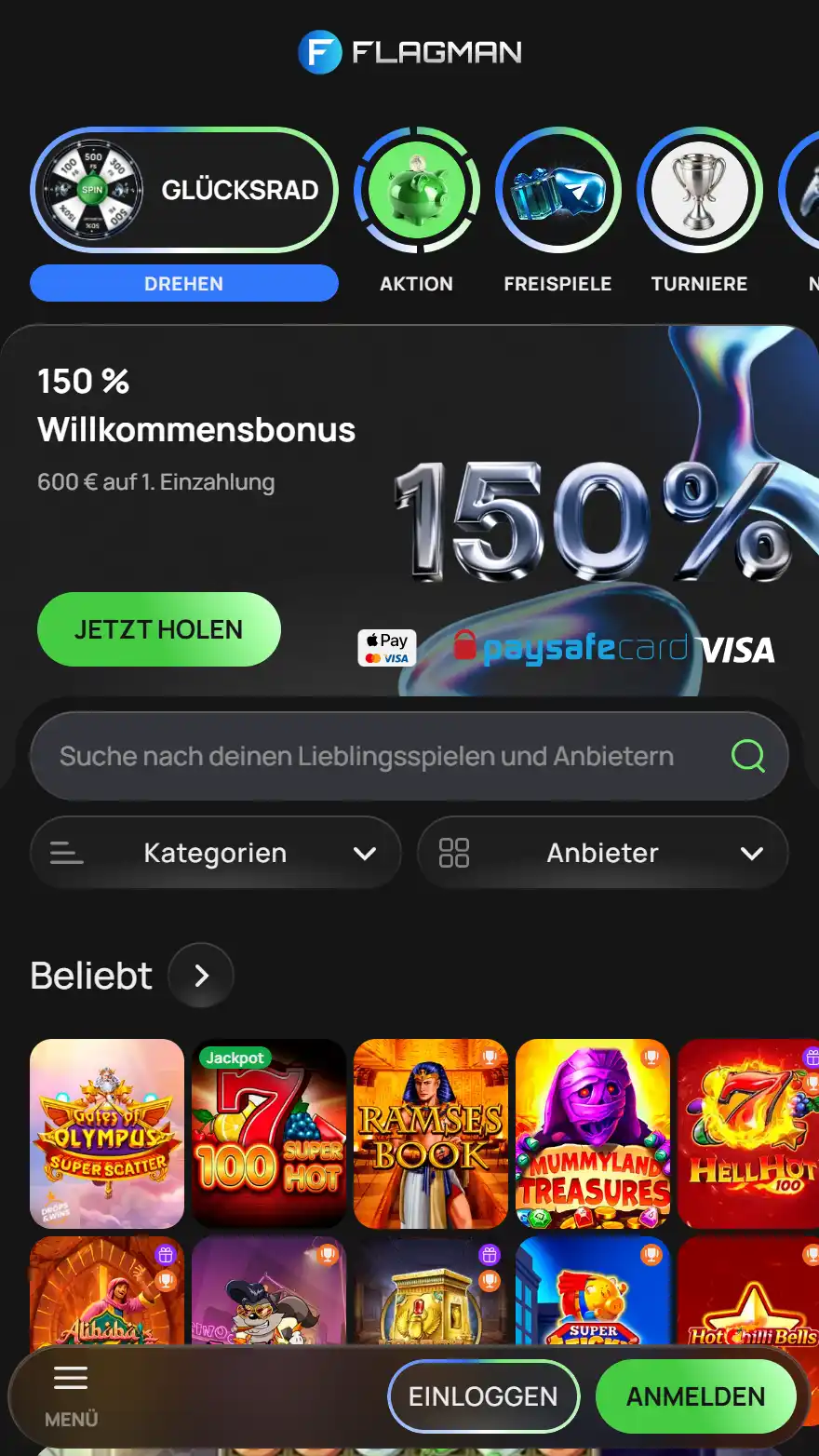 Flagman Casino Startseite