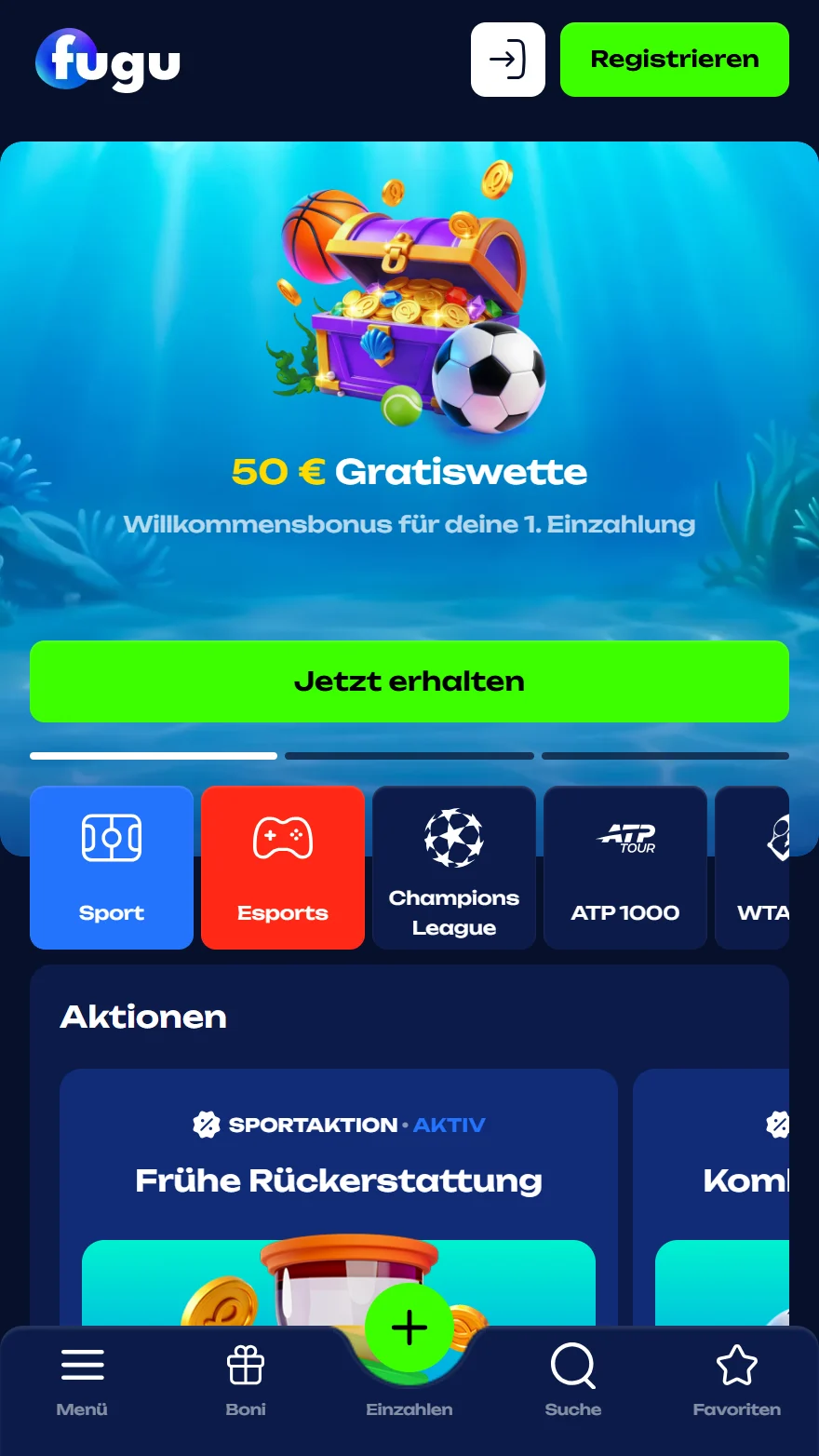 Fugu Casino Sportwettenseite