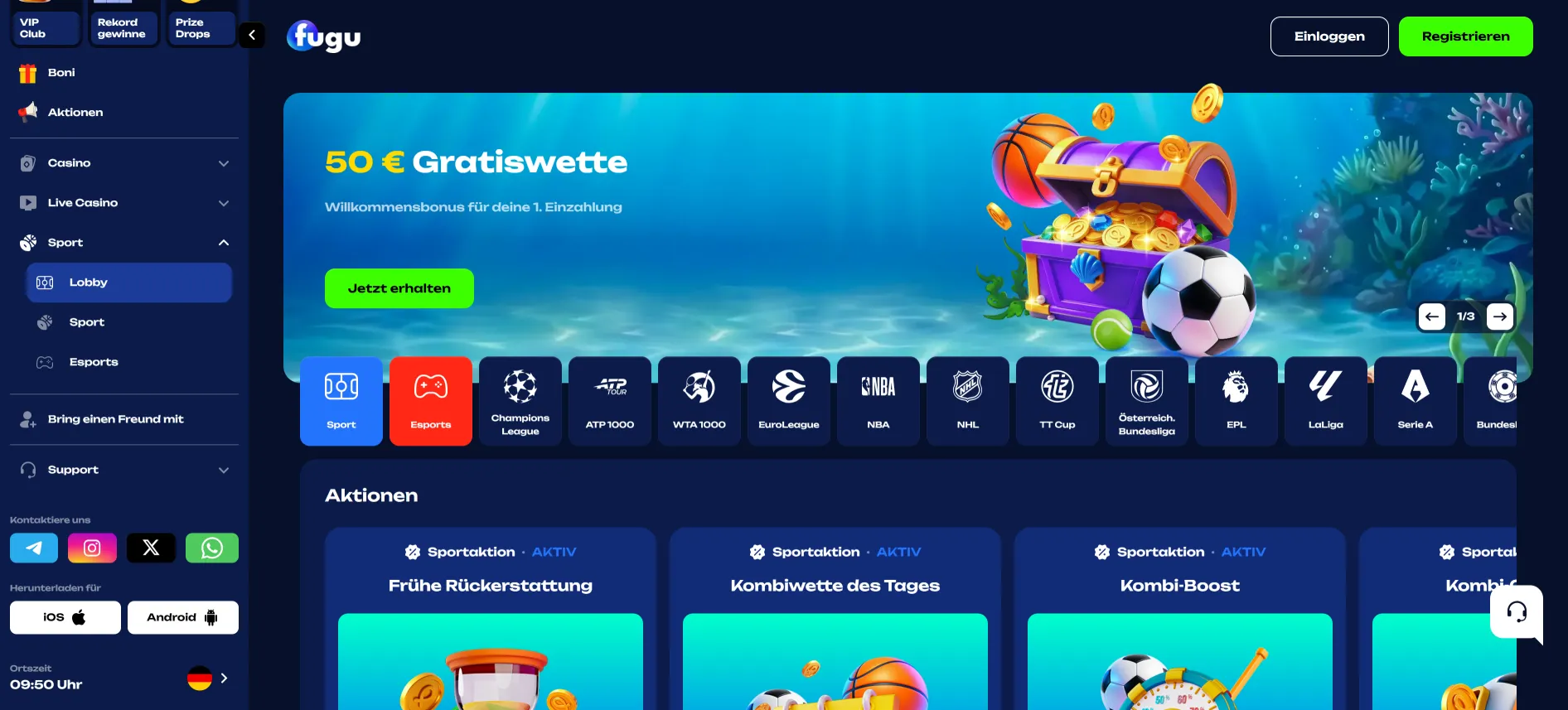 Fugu Casino Sportwetten