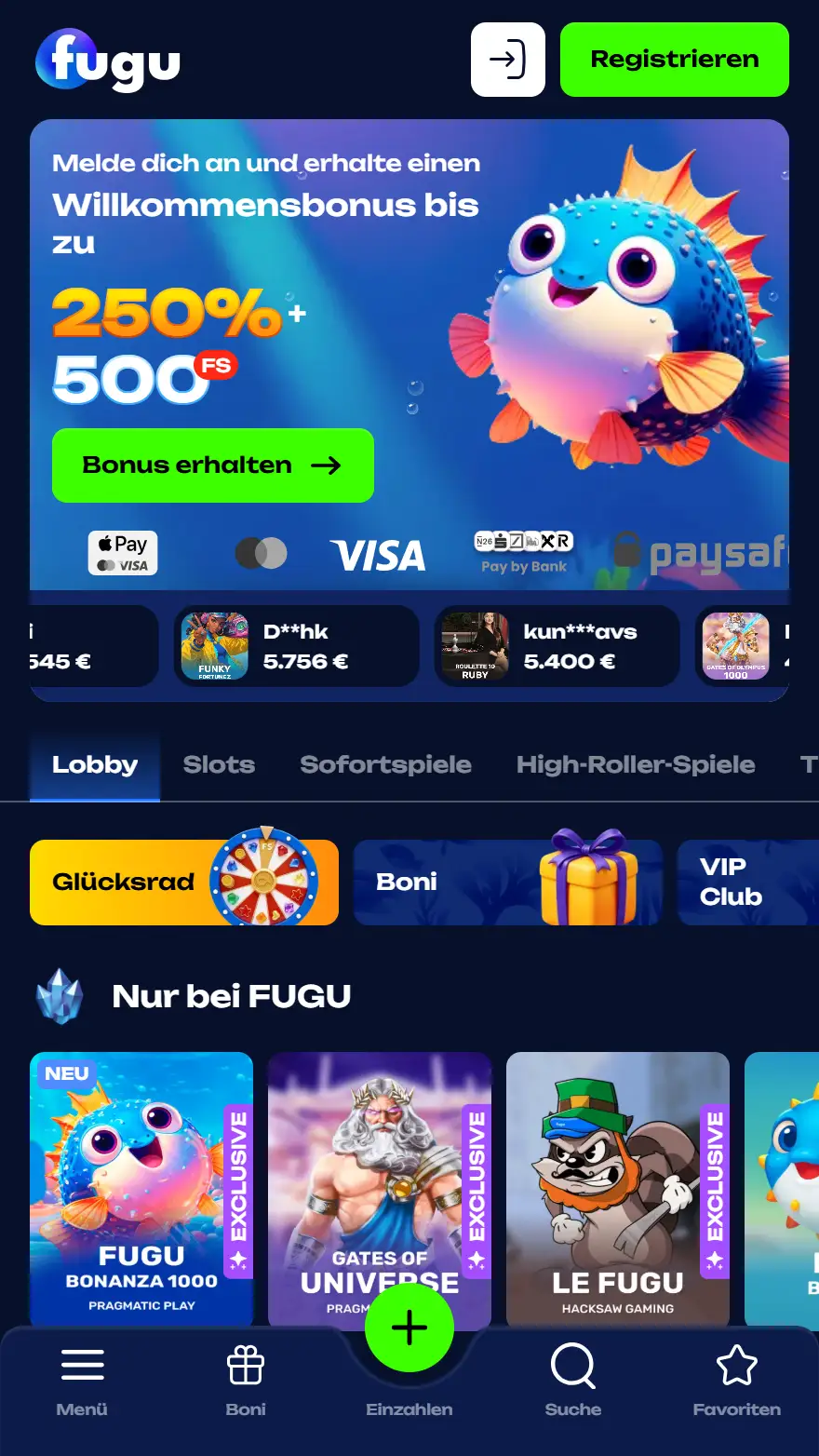 Fugu Casino Startseite