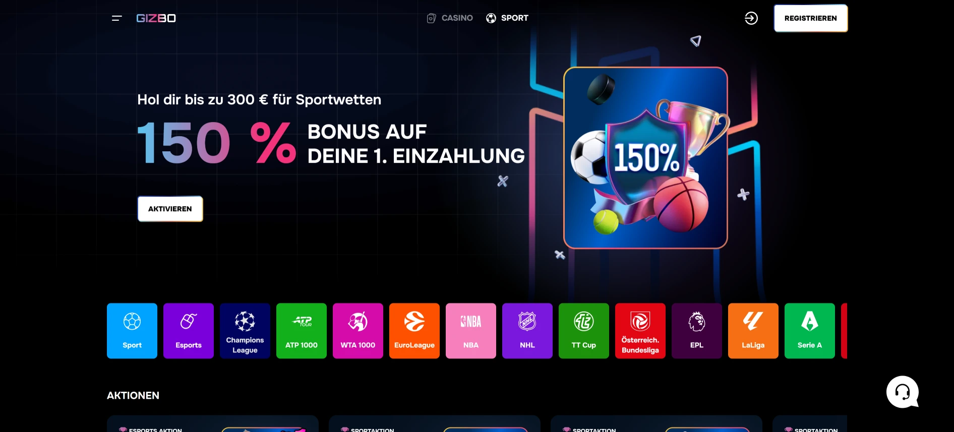 Gizbo Casino Sportwetten