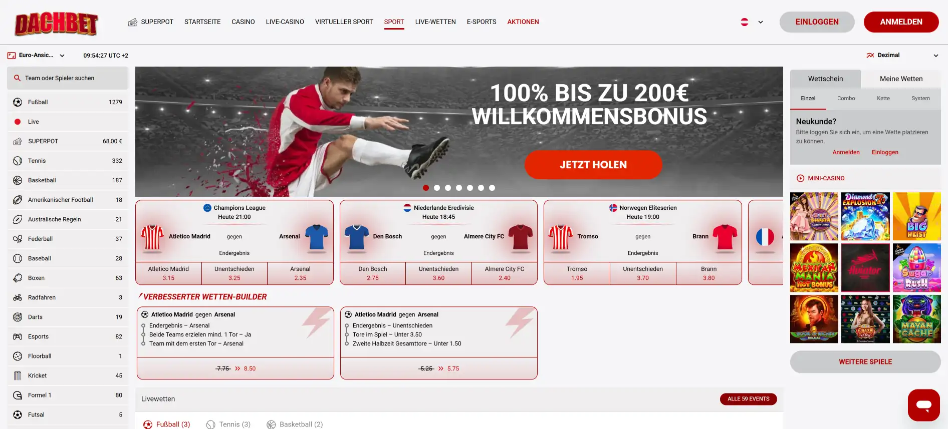 Dachbet Sportwetten