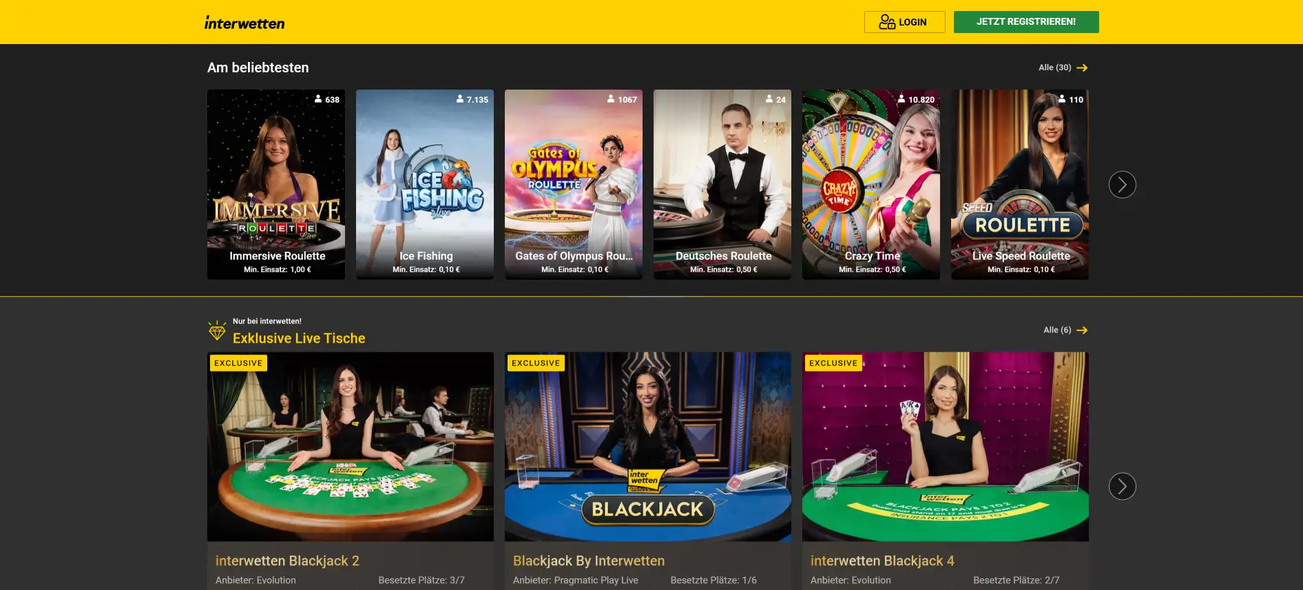 Interwetten Live Casino