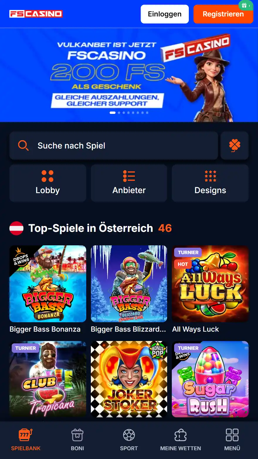 FS Casino Startseite