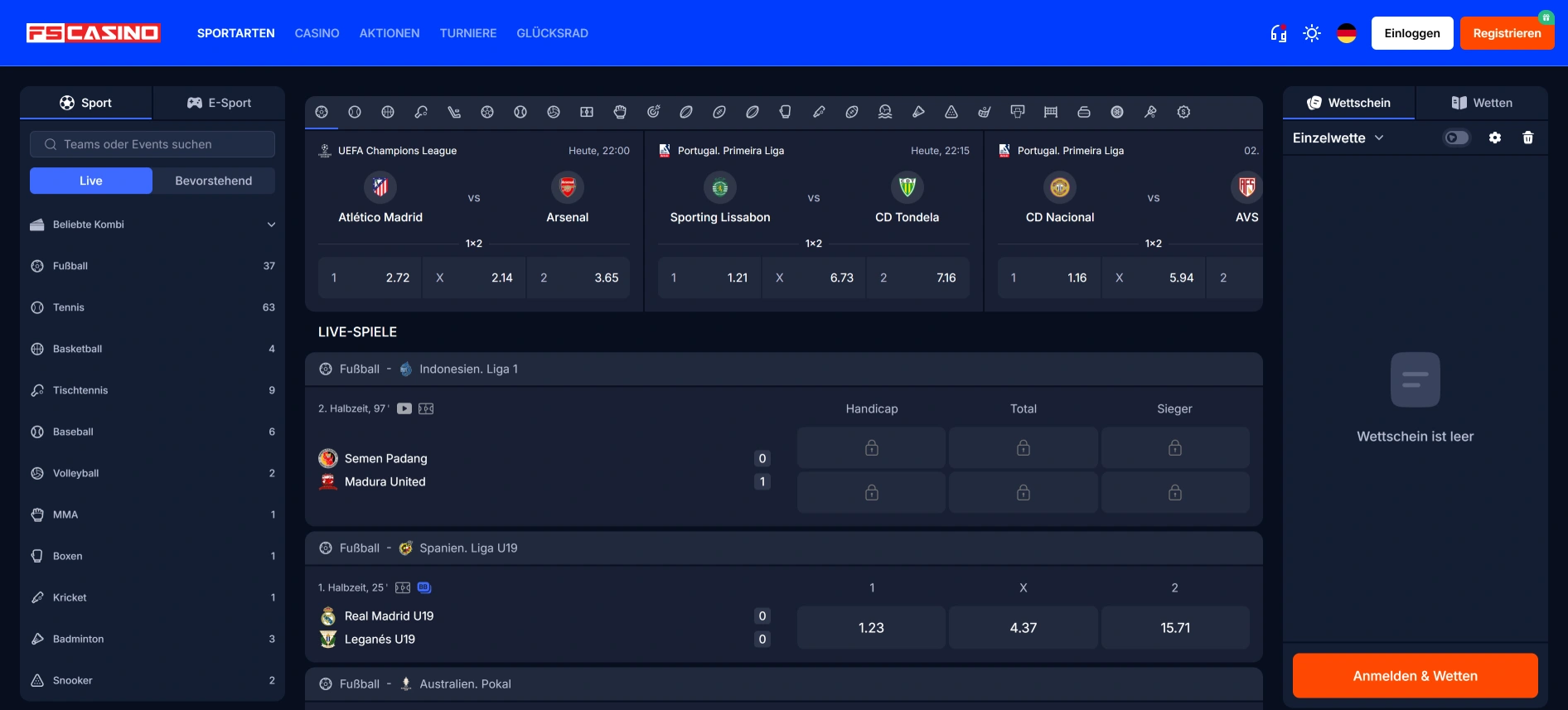 FS Casino Sportwetten