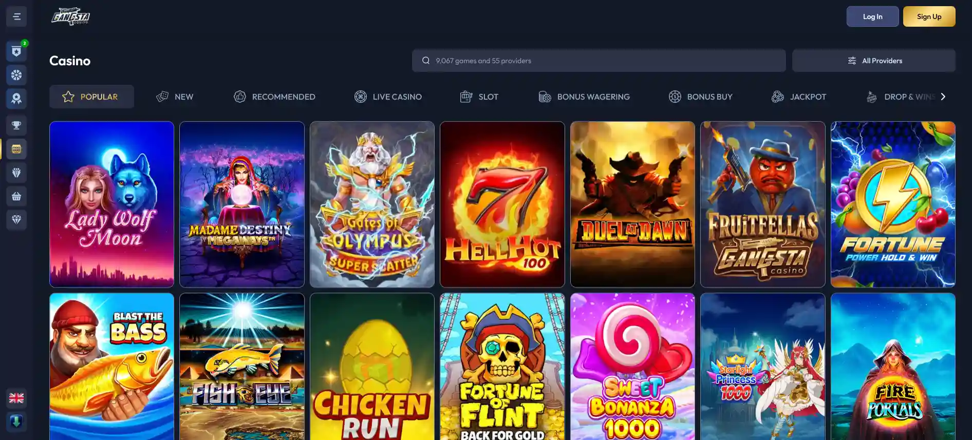 Gangsta Casino-spel
