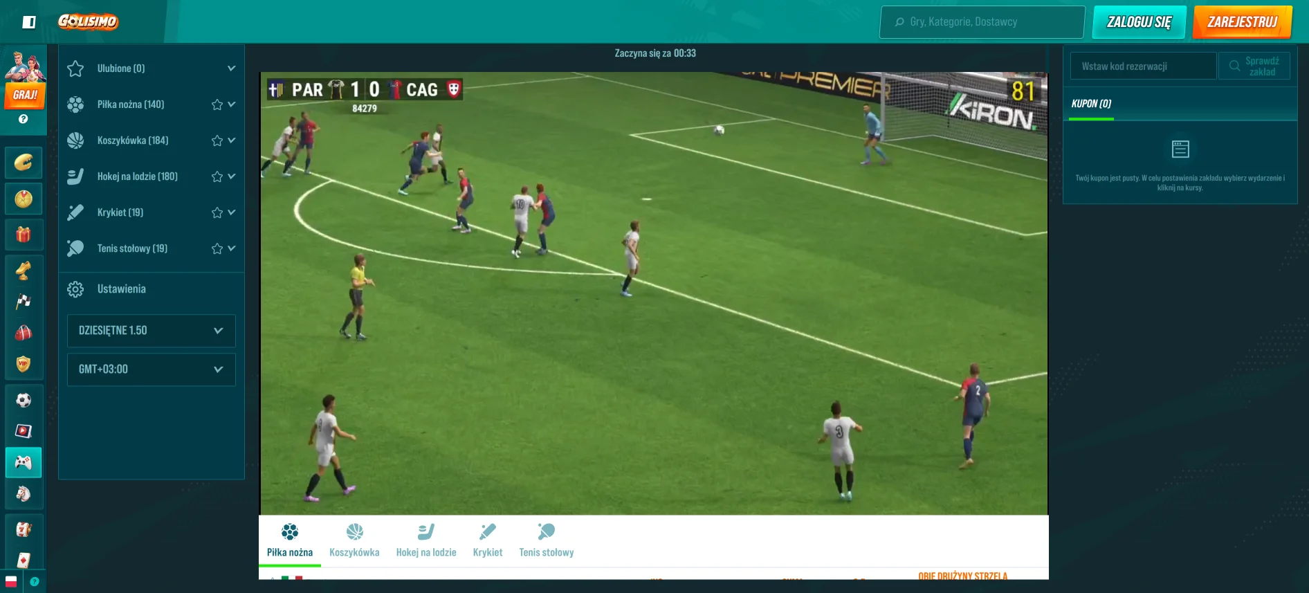 Sporty wirtualne Golisimo