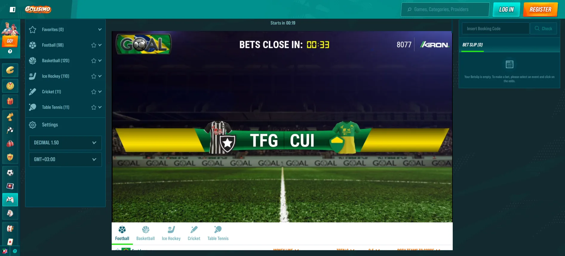 Golisimo virtual sports betting