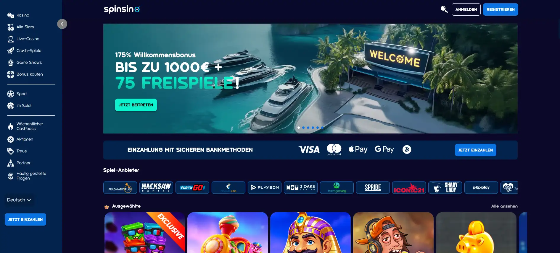 Spinsino Casino startseite