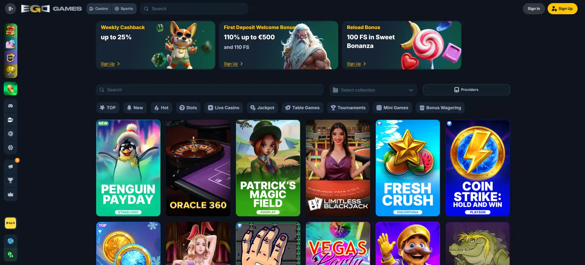 EgoGames Casinospel