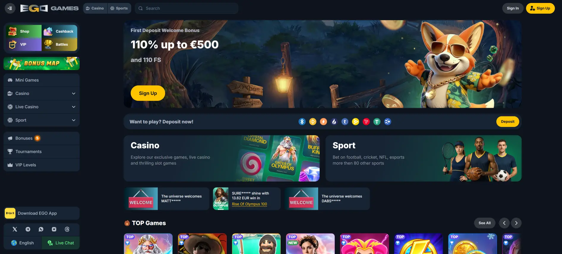 EgoGames Casino
