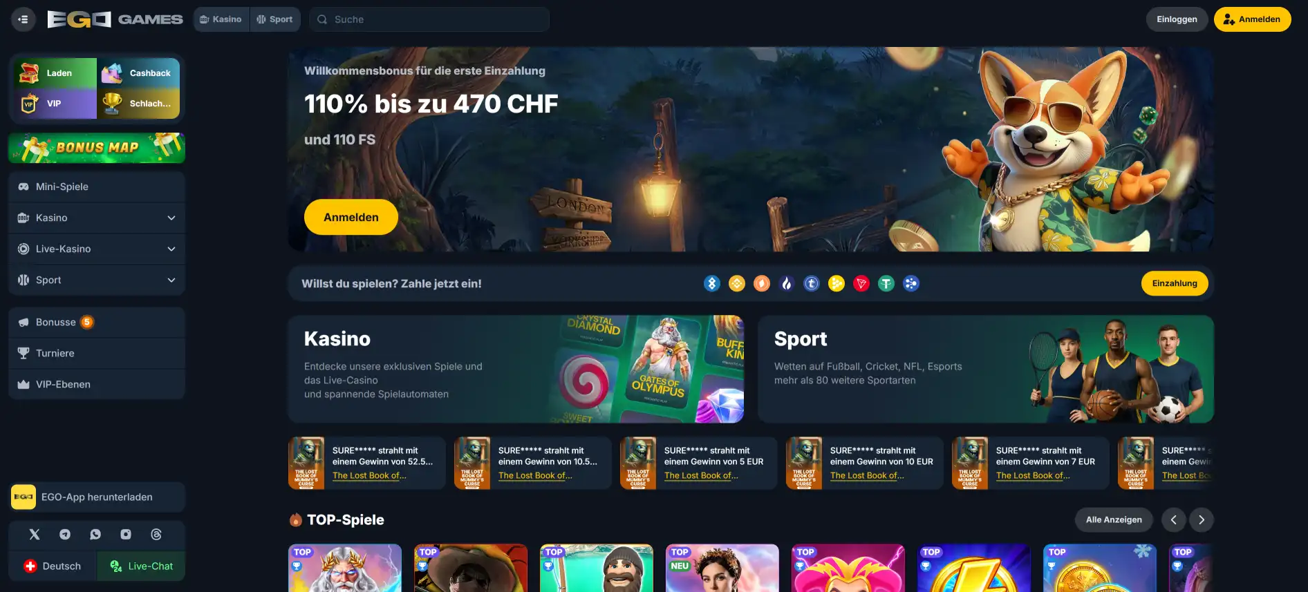 EgoGames Wettanbieter