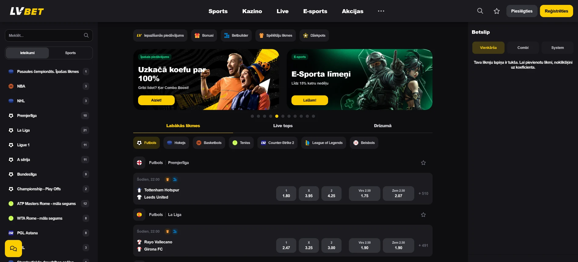 LVBet totalizators