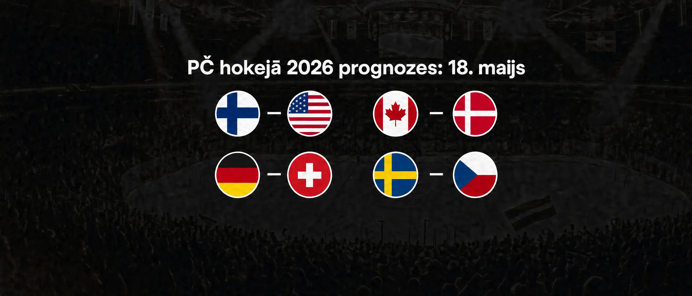 PČ hokejā 2026, 18. maijs prognoze