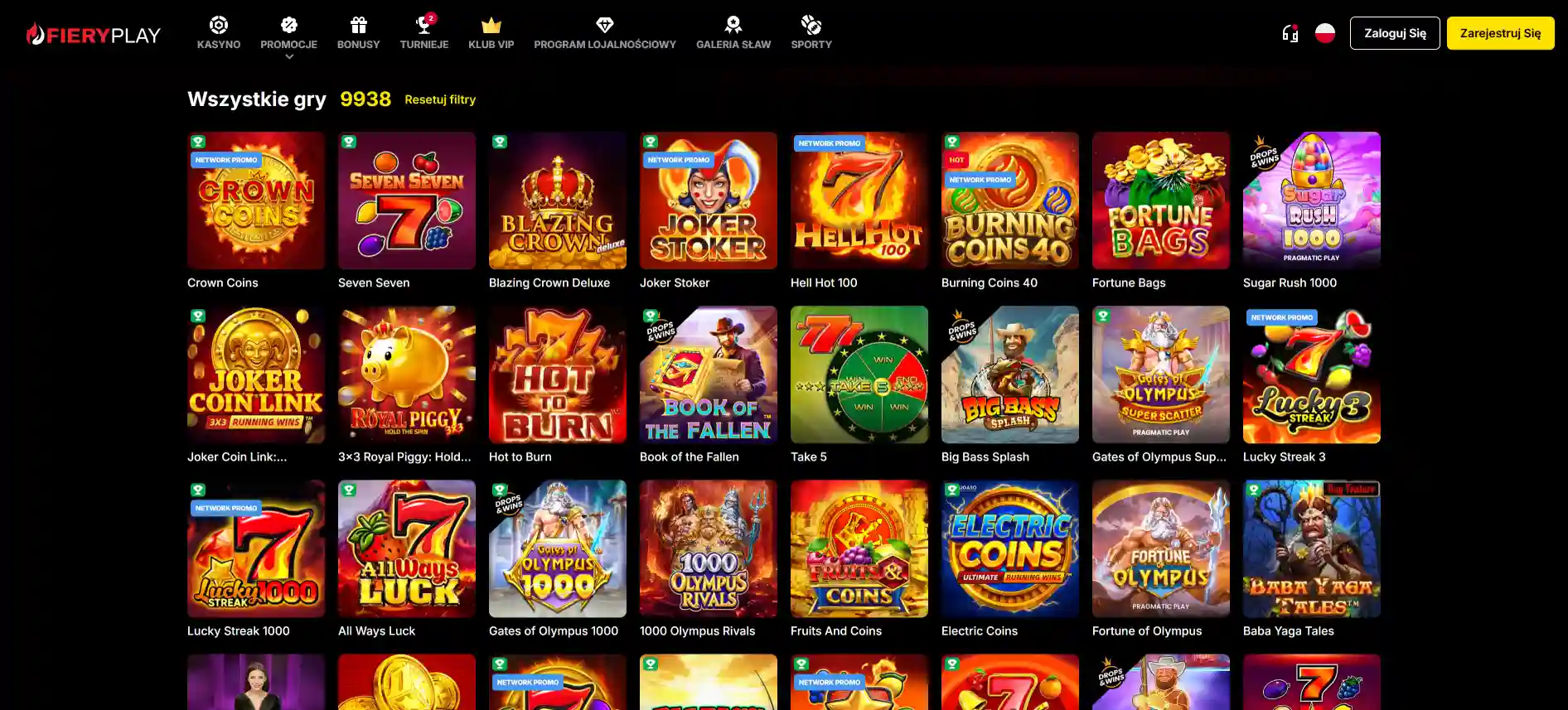 Gry kasynowe Fiery Play