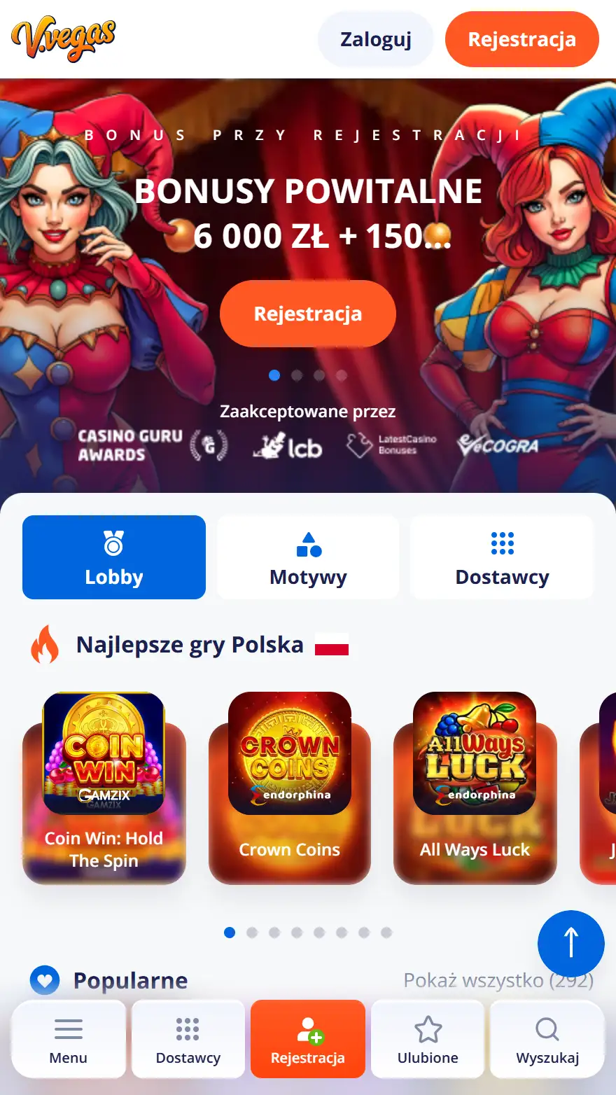 V. Vegas strona główna