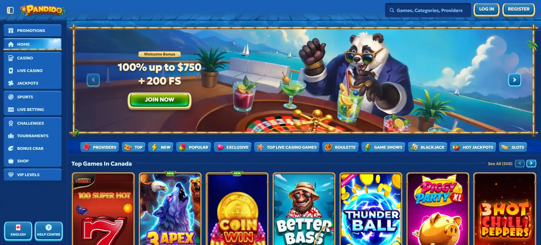 Pandido Casino Canada