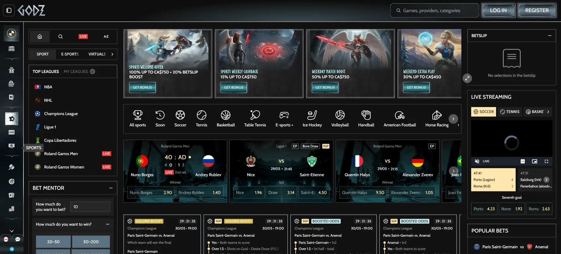 Godz sports betting