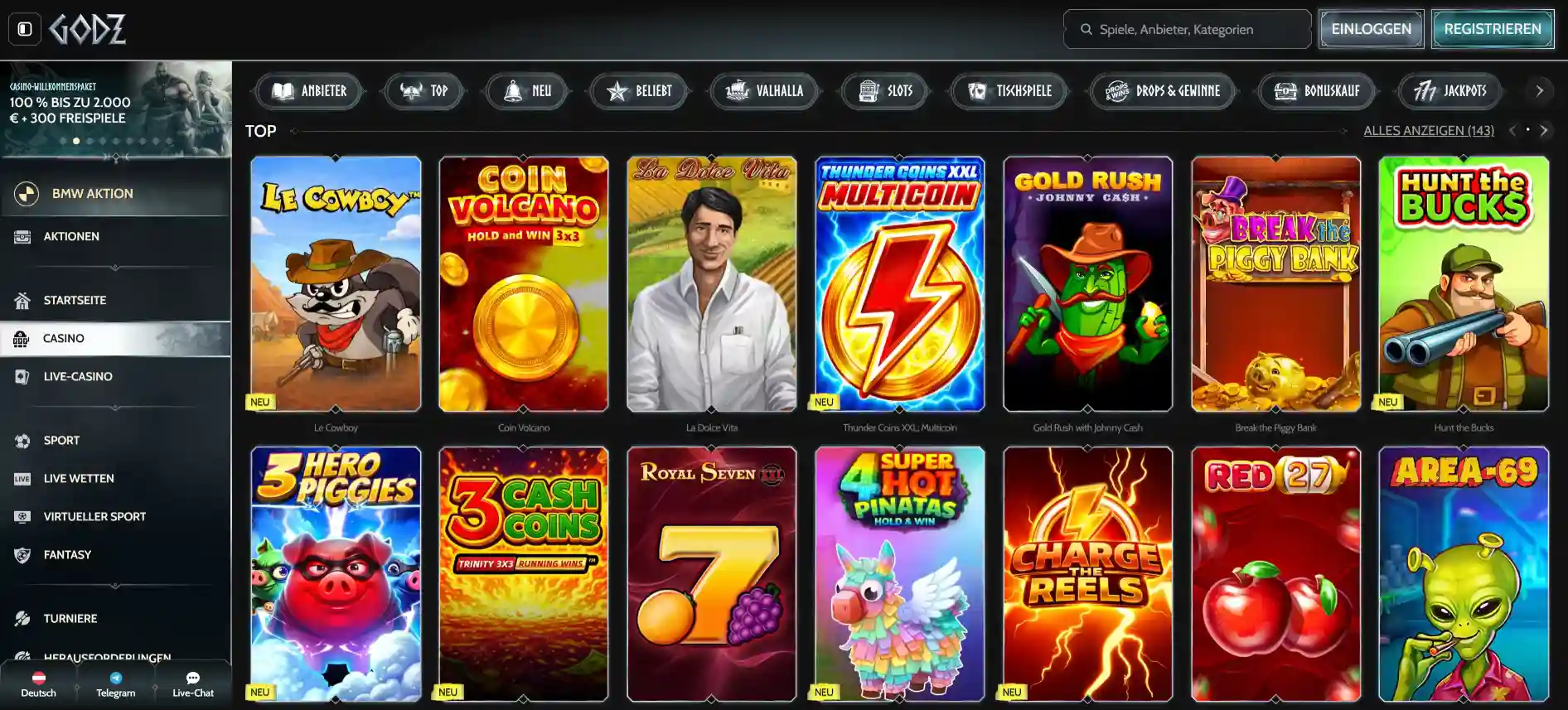 Godz-Casinospiele