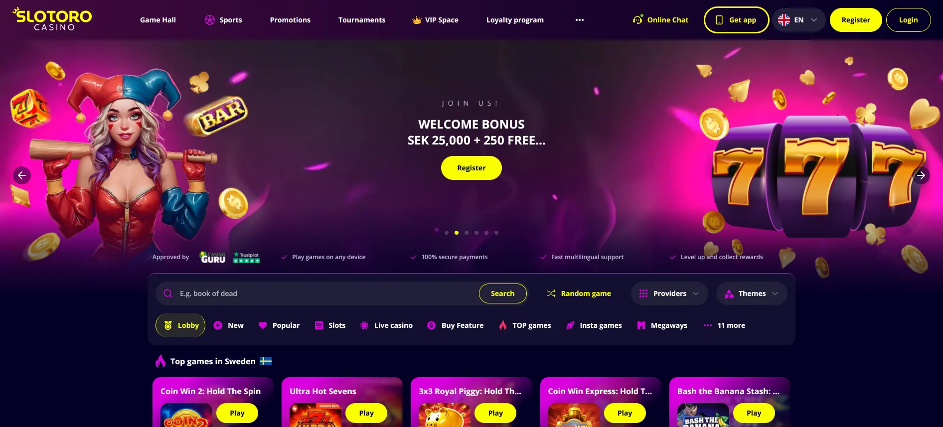 Slotoro Casino Svensk