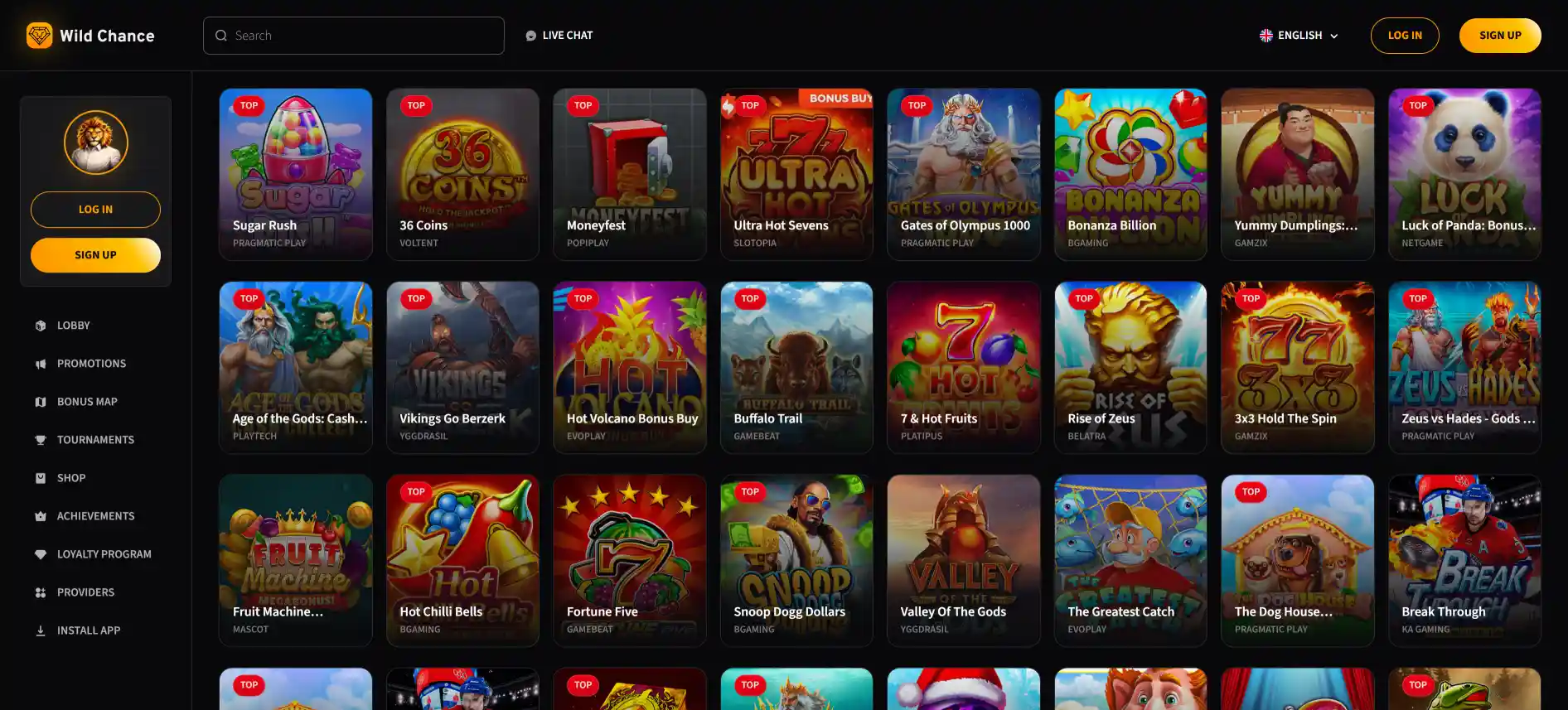 WildChance казино игры
