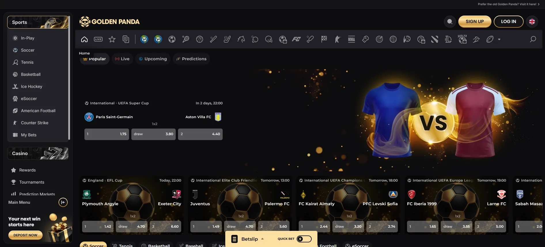 Golden Panda sports betting