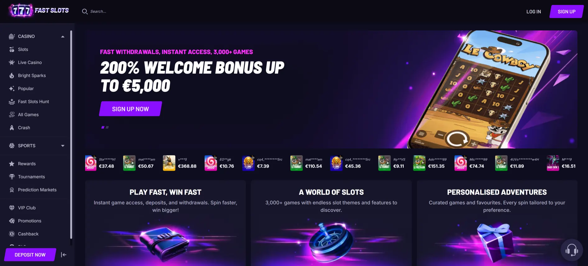 Fast Slots sportsbook